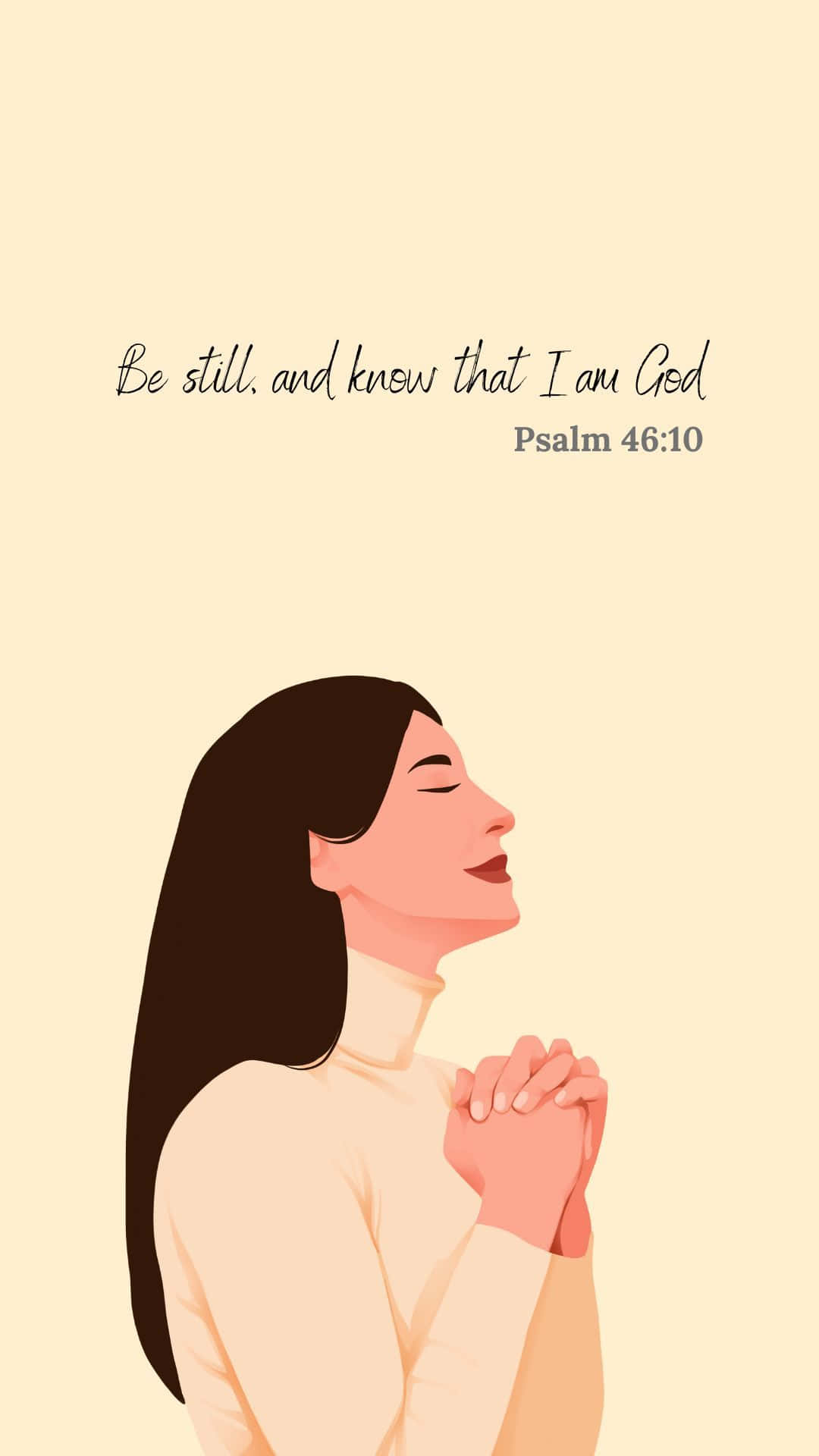 Be Still And Know Psalm4610 Illustration Background