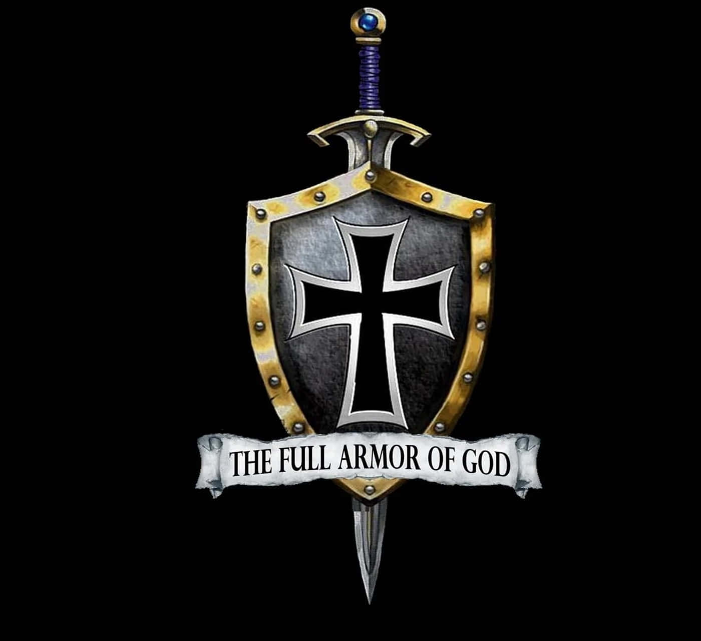 Be Strong And Clothed In The Armor Of God Background