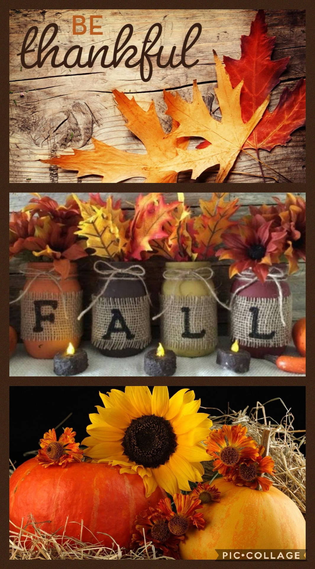 Be Thankful Thanksgiving Collage Iphone Background