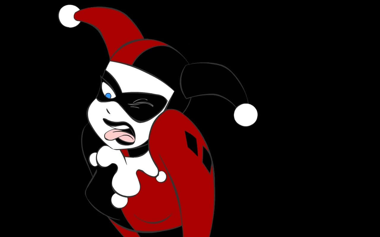 Be The Baddest Clown In Town With Original Harley Quinn Background