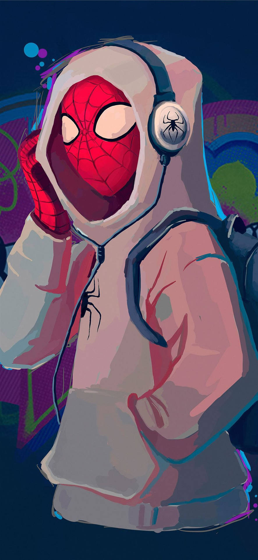 Be The Hero You Were Always Meant To Be, Just Like Spider Man White! Background