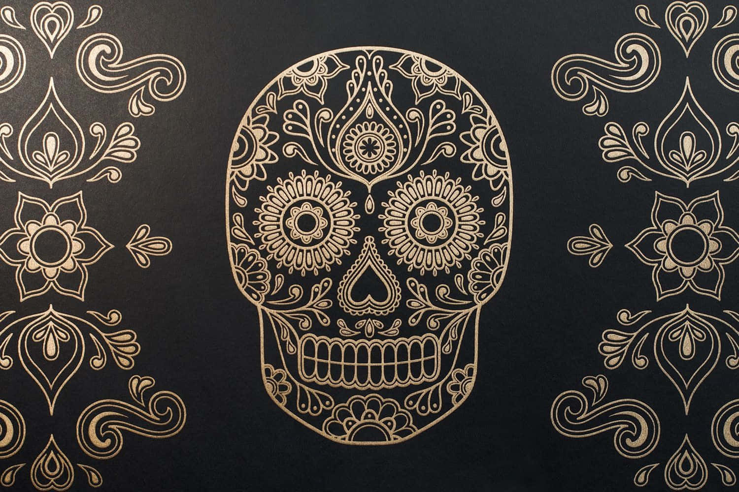 Be The King Or Queen Of Cool With The Sugar Skull Phone. Background