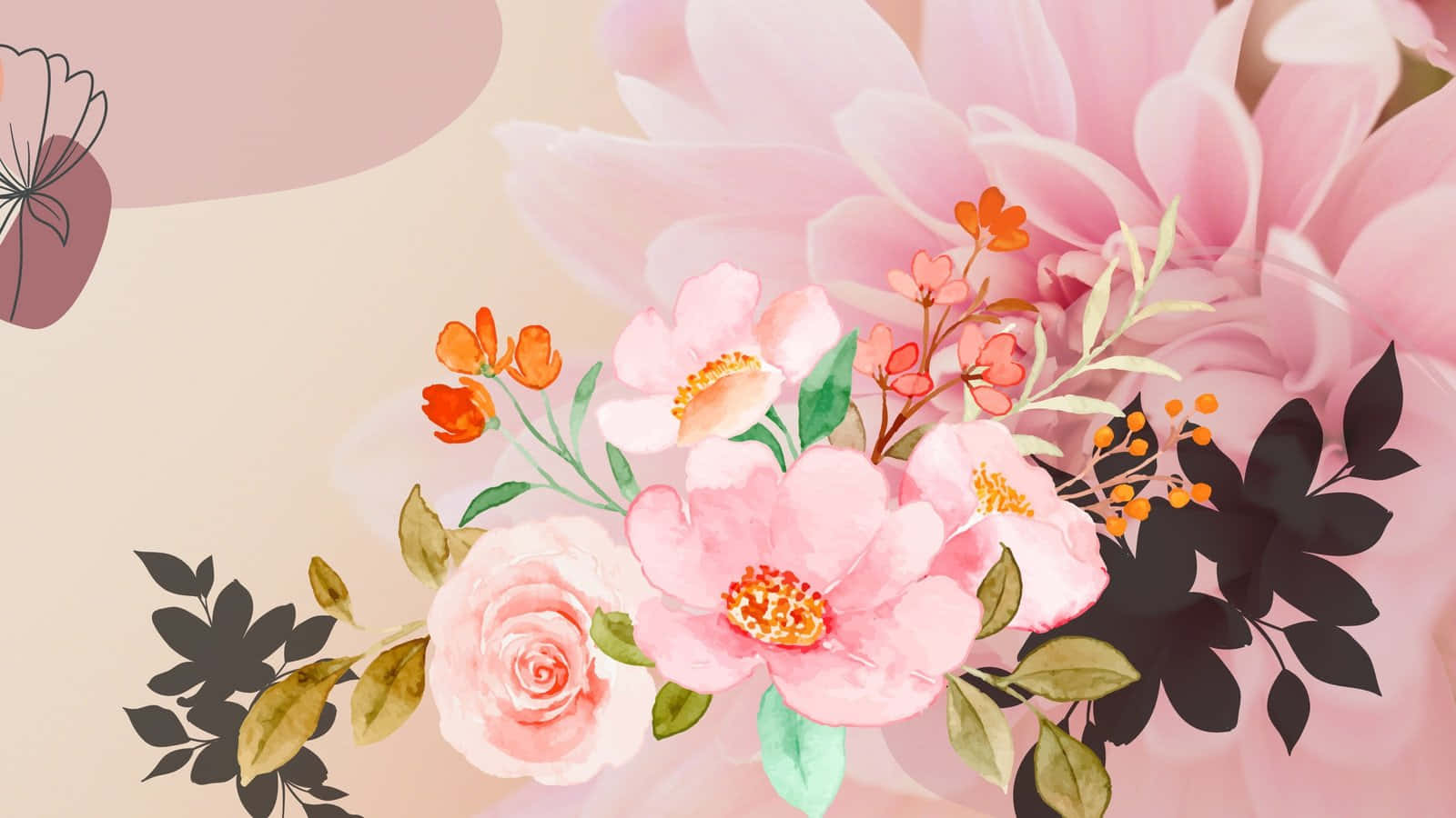 Be Unique With Floral Computer Background
