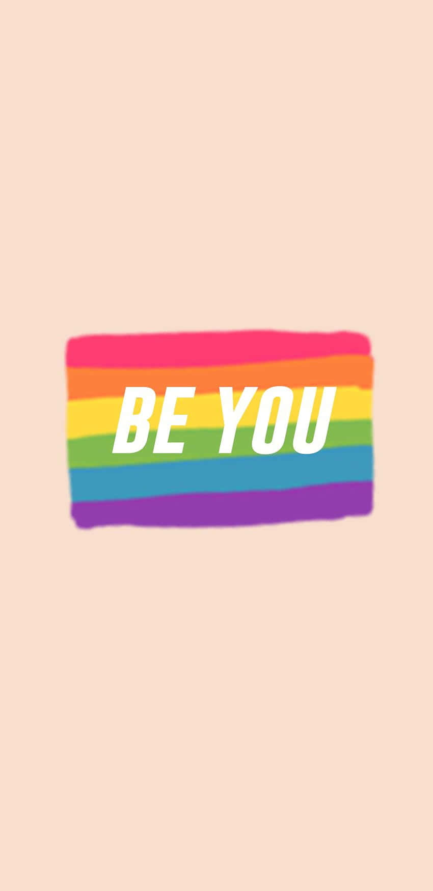 Be You Aesthetic Lgbt Rainbow Background