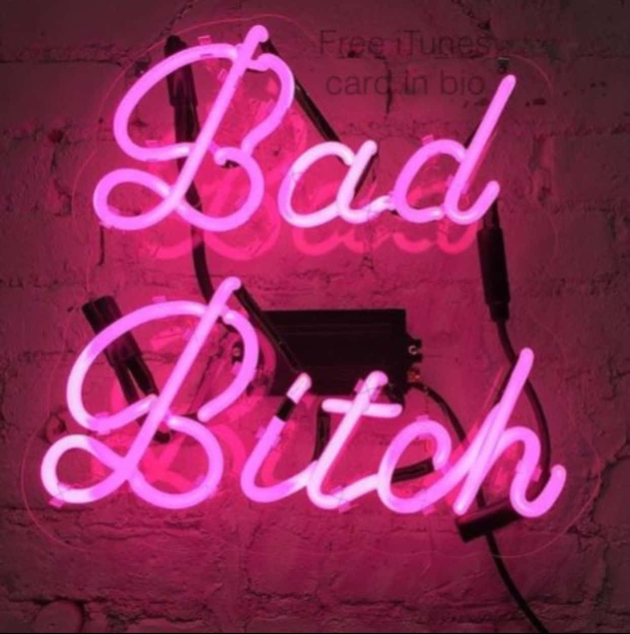 'be Yourself, Be Different And Be A Pink Bad Girl!' Background