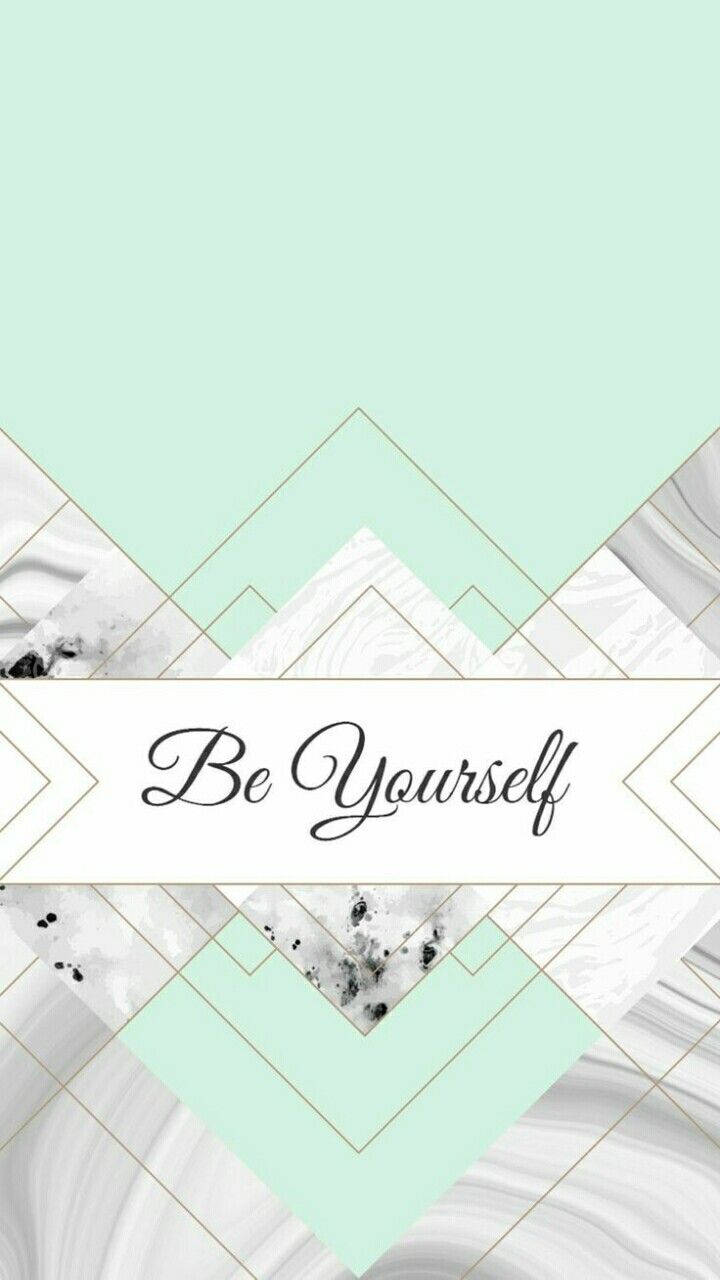 Be Yourself Cute Iphone Lock Screen Background