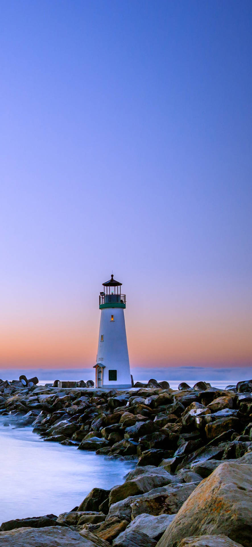 Beach 4k Iphone Lighthouse At Sunset Background