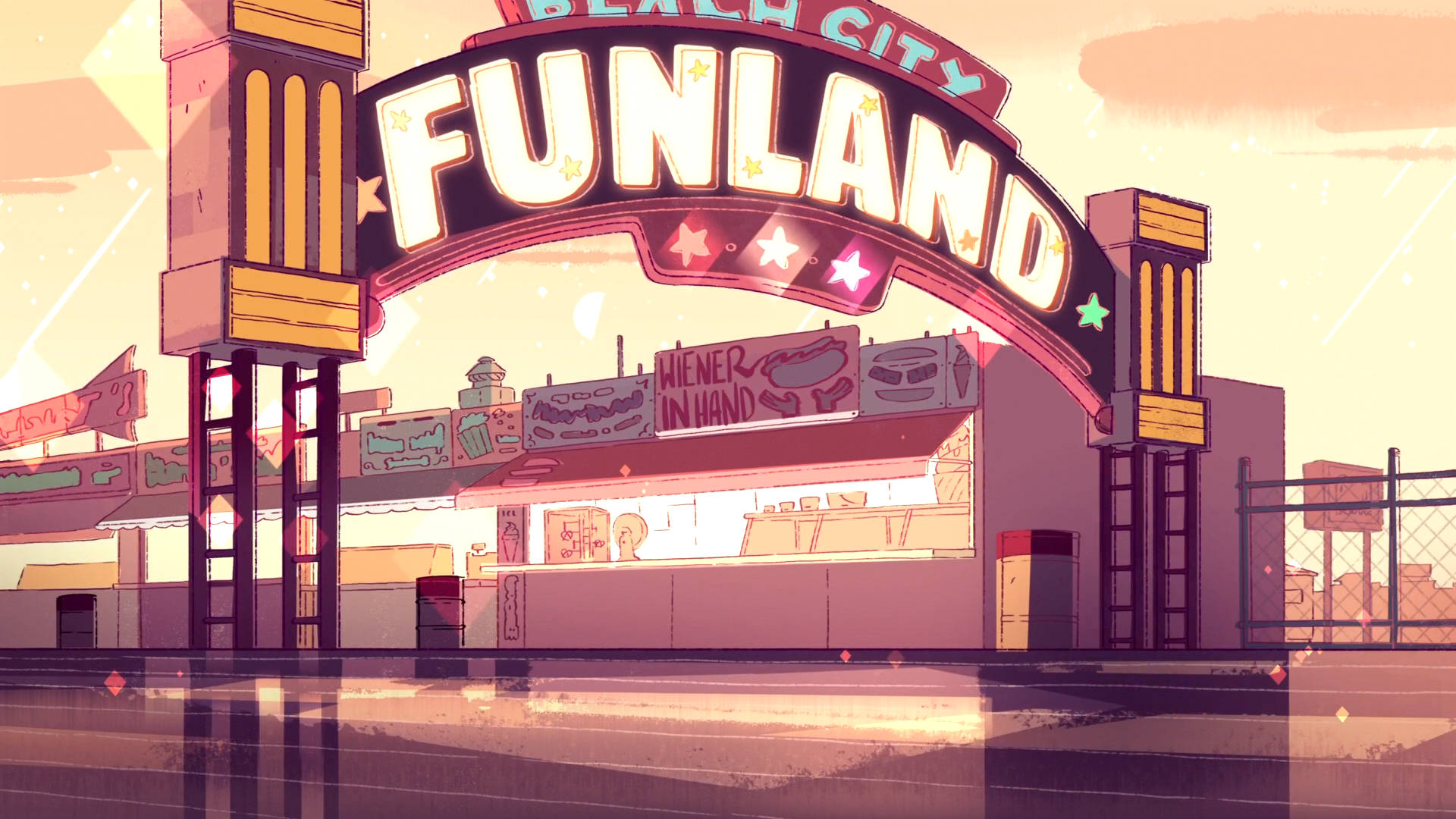 Beach City Funland Steven Universe Ipad