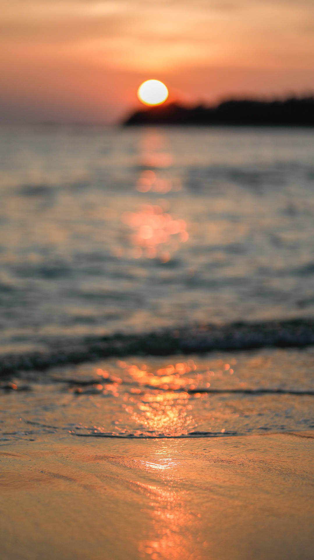 Beach For Sunset Iphone Screen Background
