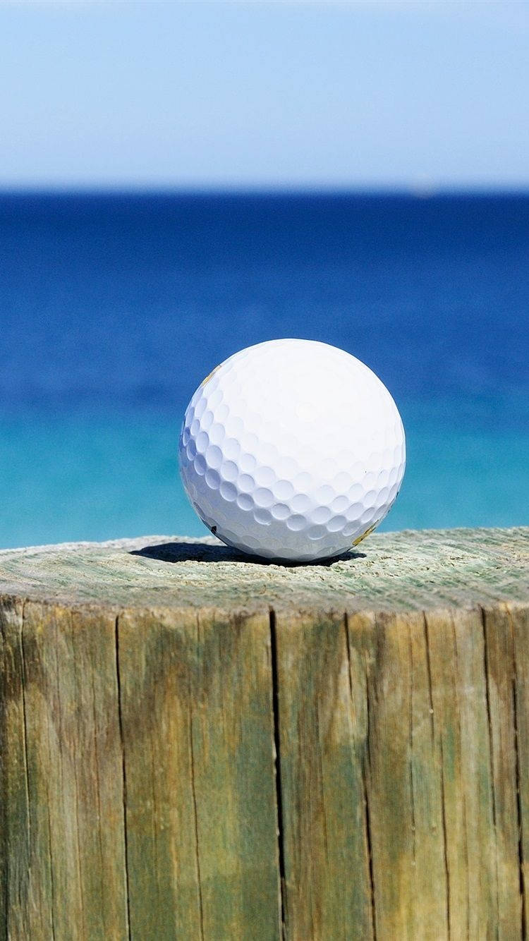 Beach Golfing Desktop Or Iphone