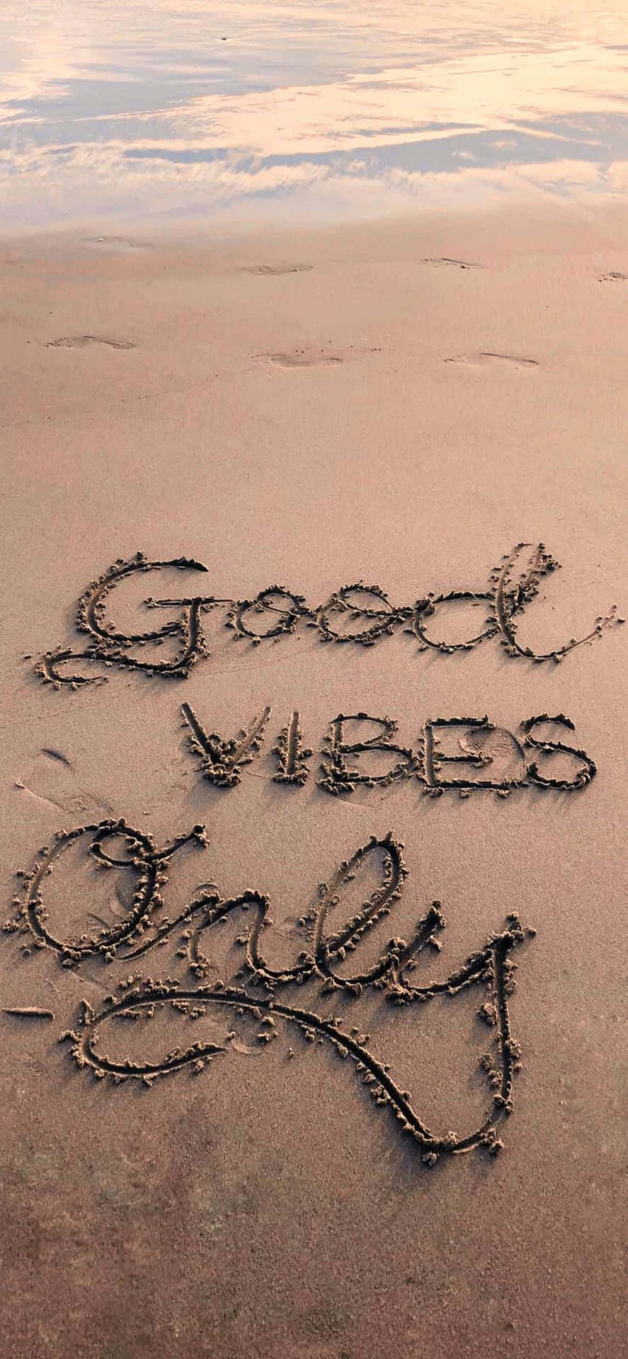 Beach Good Vibe Only Background