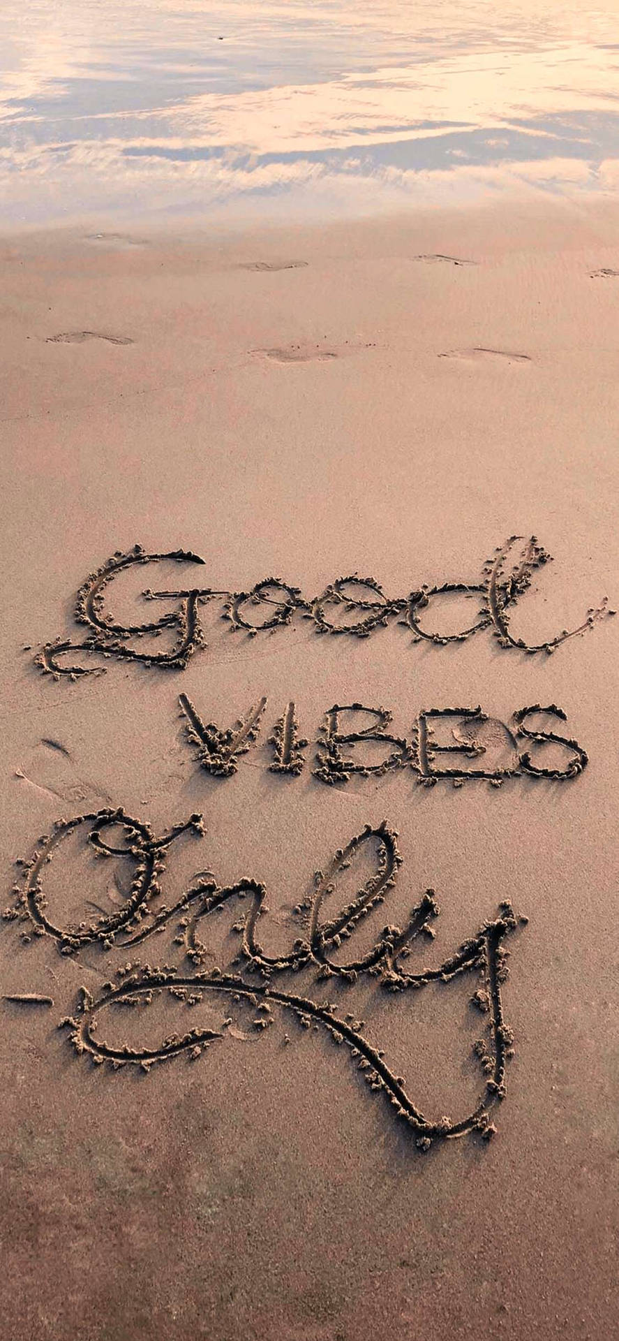 Beach Good Vibes Only Background