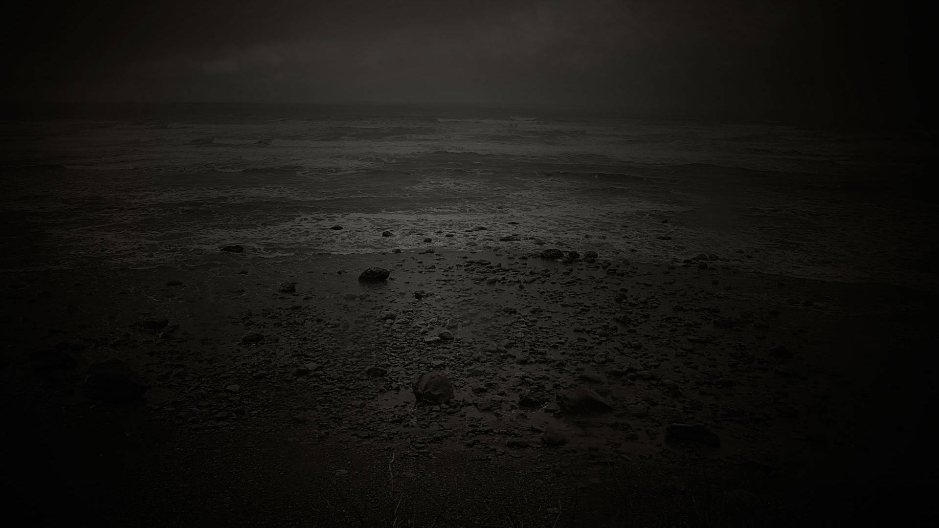 Beach Of Depression Background