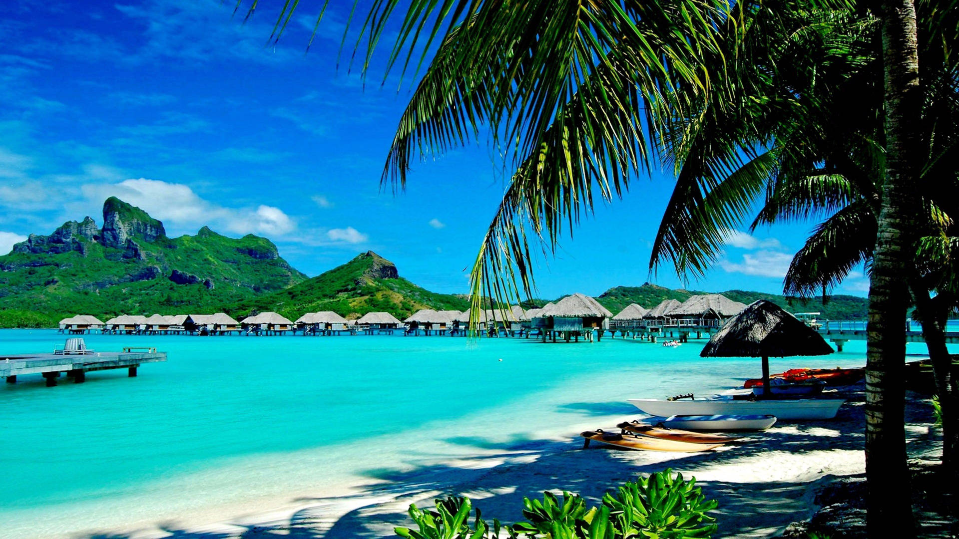 Beach Resort Google Meet Virtual Background Background