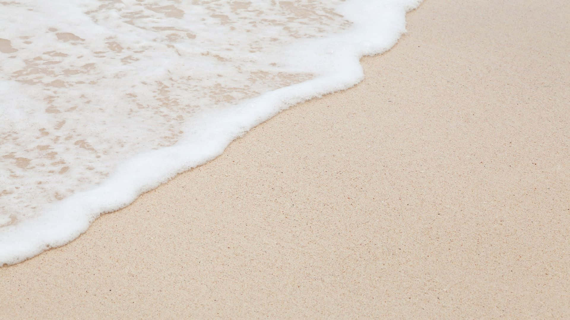 Beach Scene Minimalist Aesthetic Waves Background