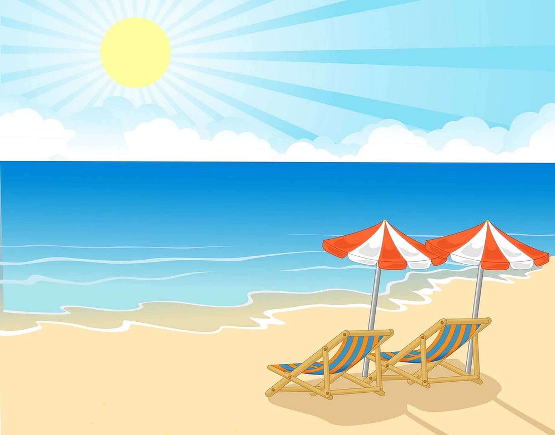 Beach Vacation Graphic Artwork Background