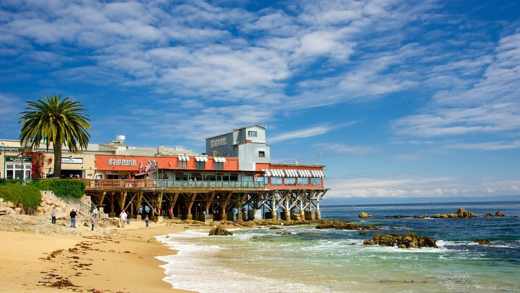 Beach View Of Cannery Row Background