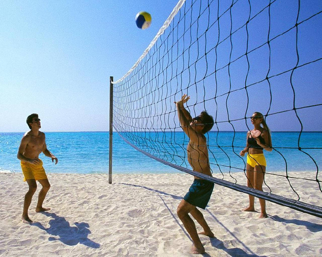 Beach Volleyball In Roses Costa Brava Spain