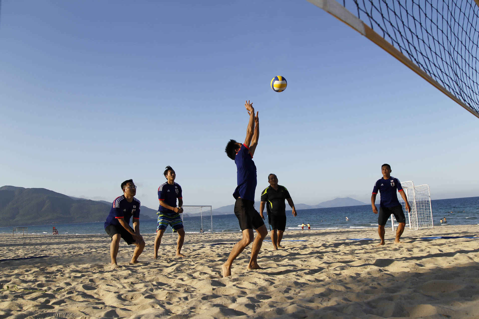 Beach Volleyball Team Background