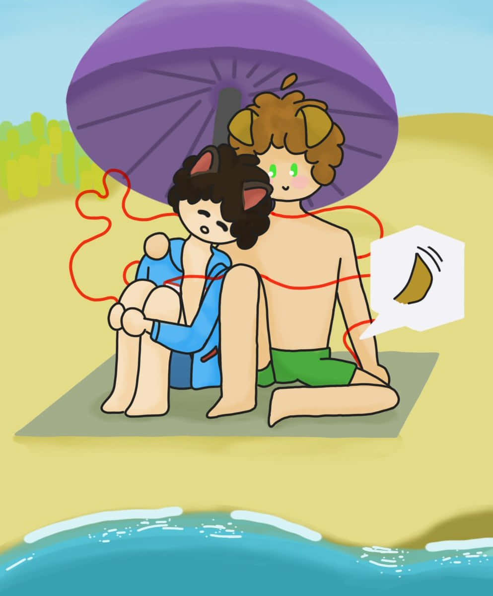 Beachside_ Companions_ Illustration Background