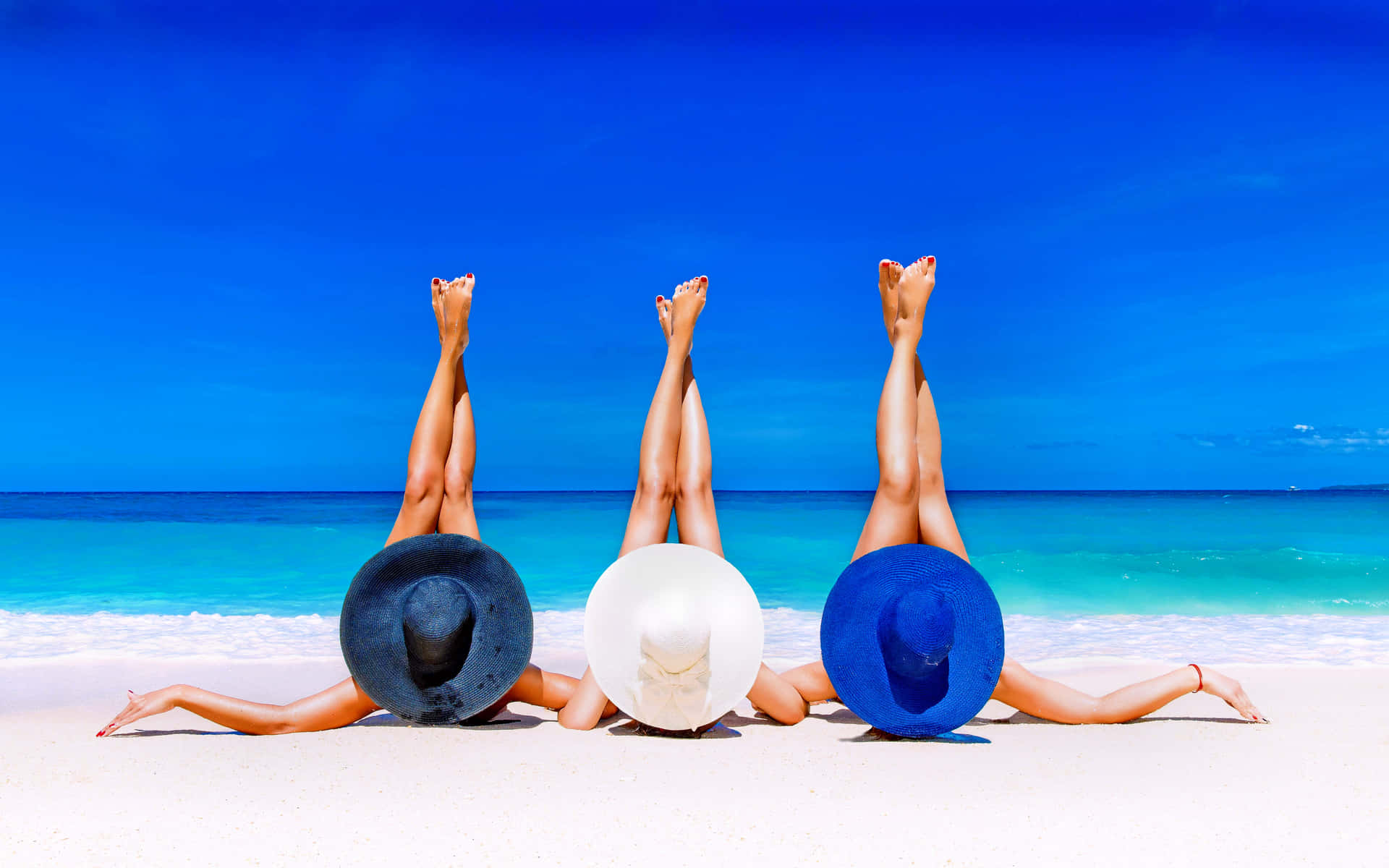 Beachside Legs Up Relaxation Background