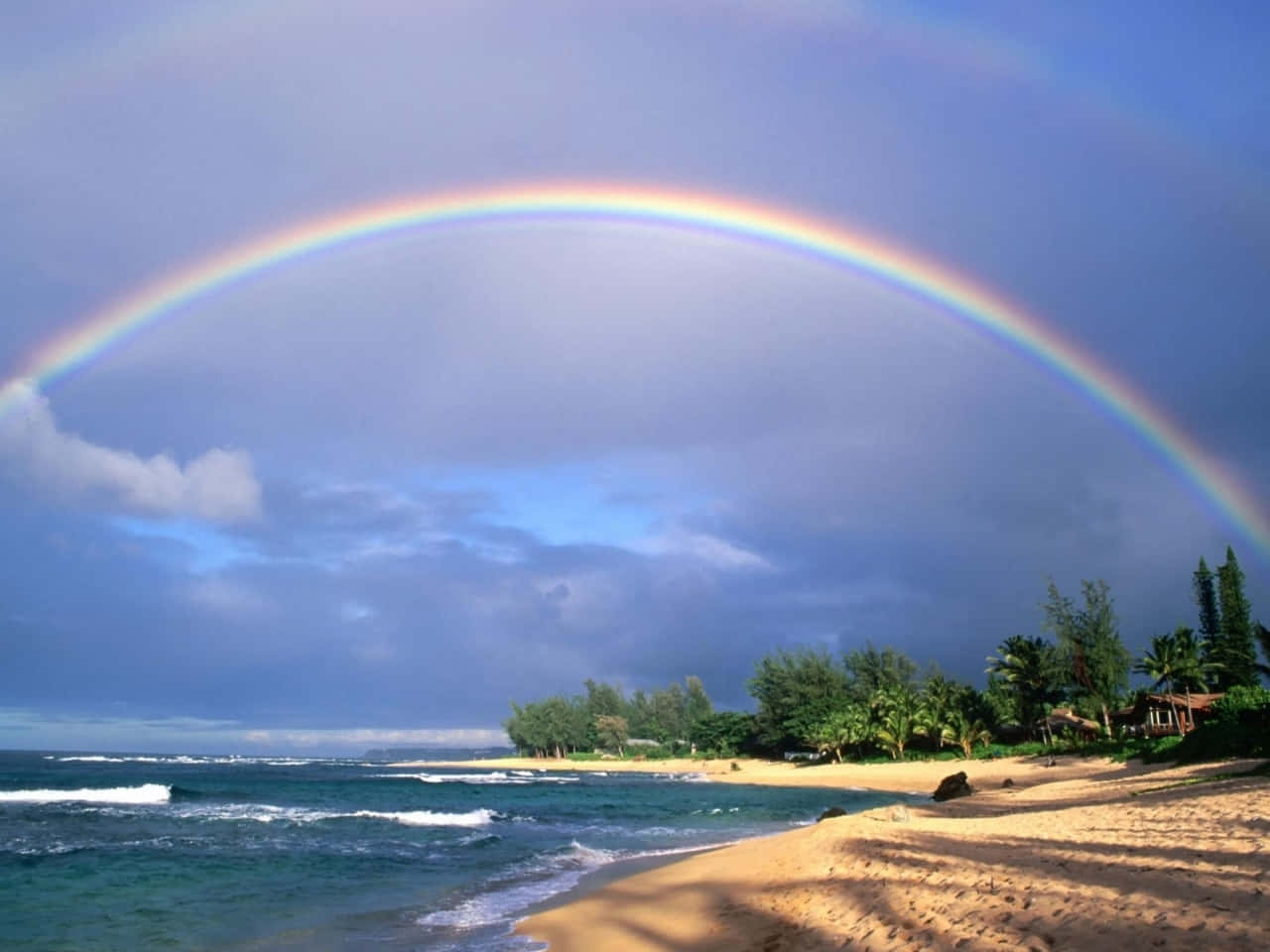 Beachside_ Rainbow_ Scene Background