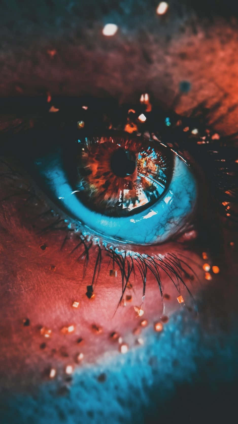 Beaded Evil Eye Iphone Background