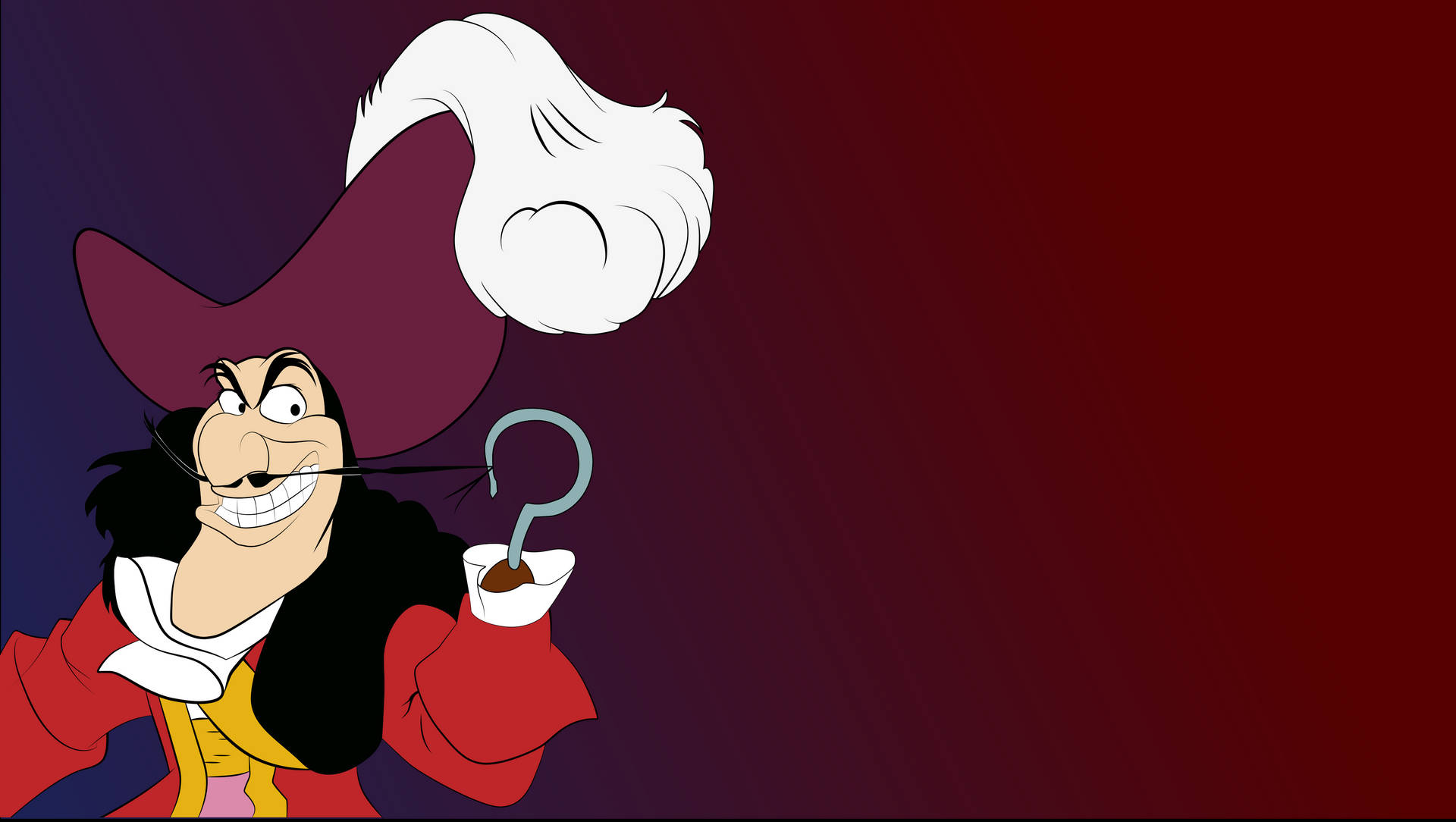 Beaming Captain Hook Background