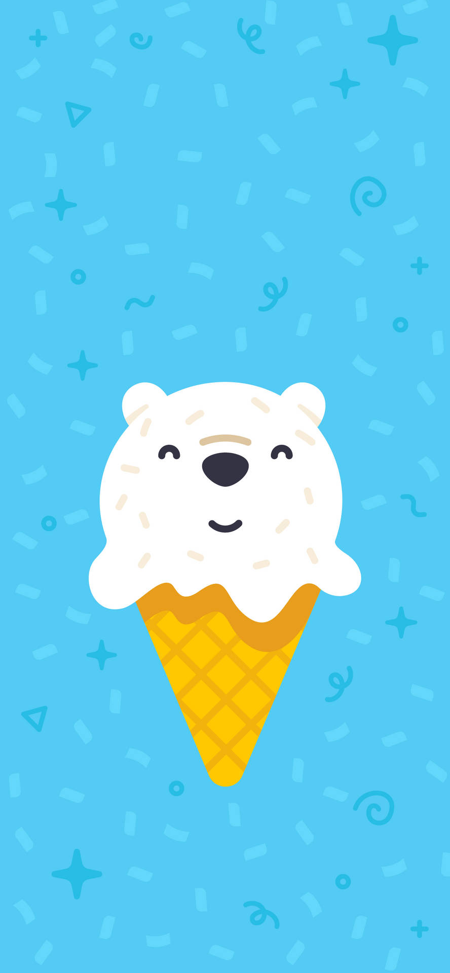 Bear Ice Cream Iphone Amoled Background