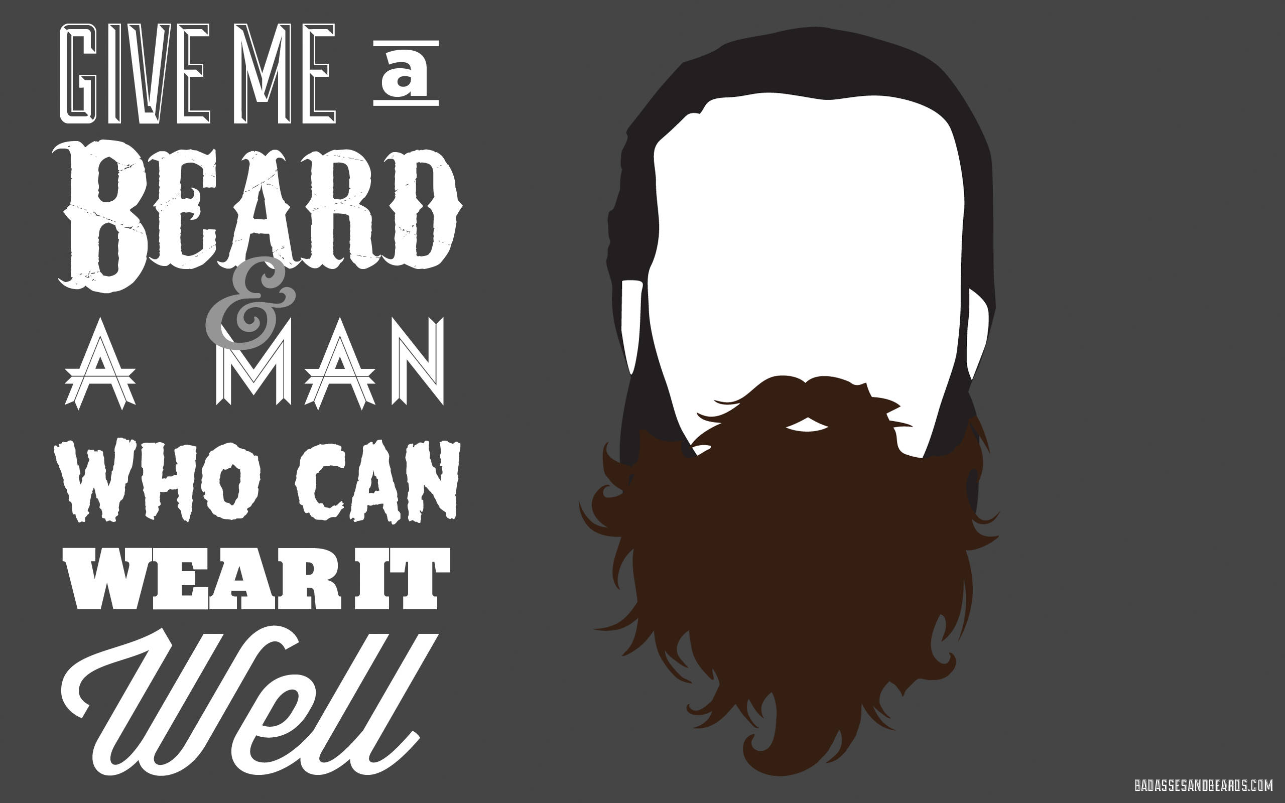 Beard Logo With Confidence Quote Digital Art Background