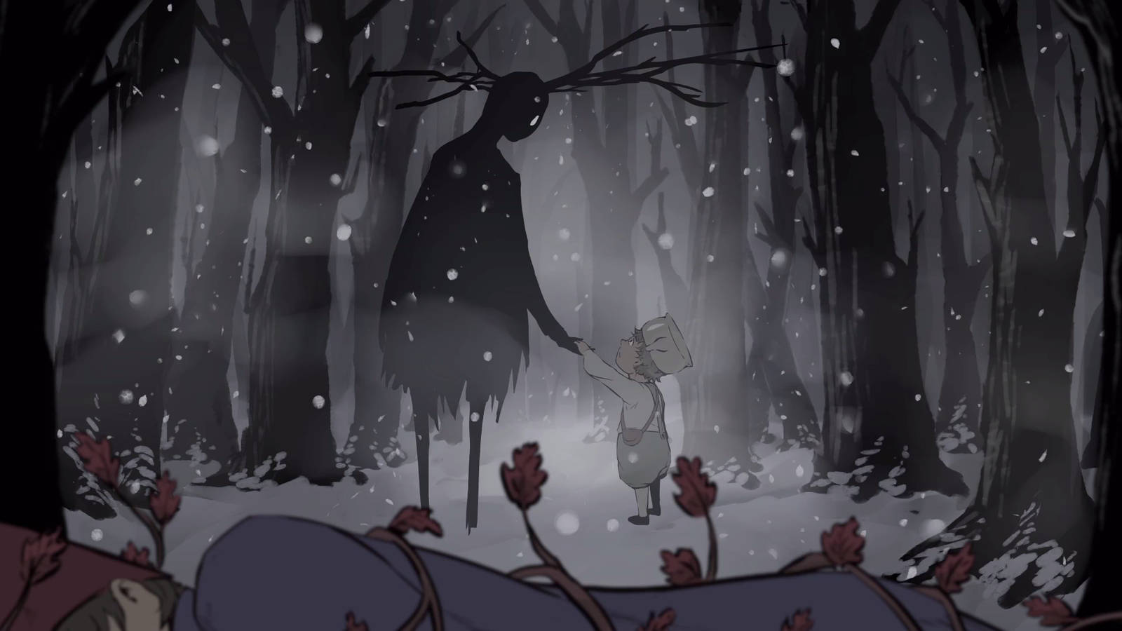 Beast And Greg Over The Garden Wall Background