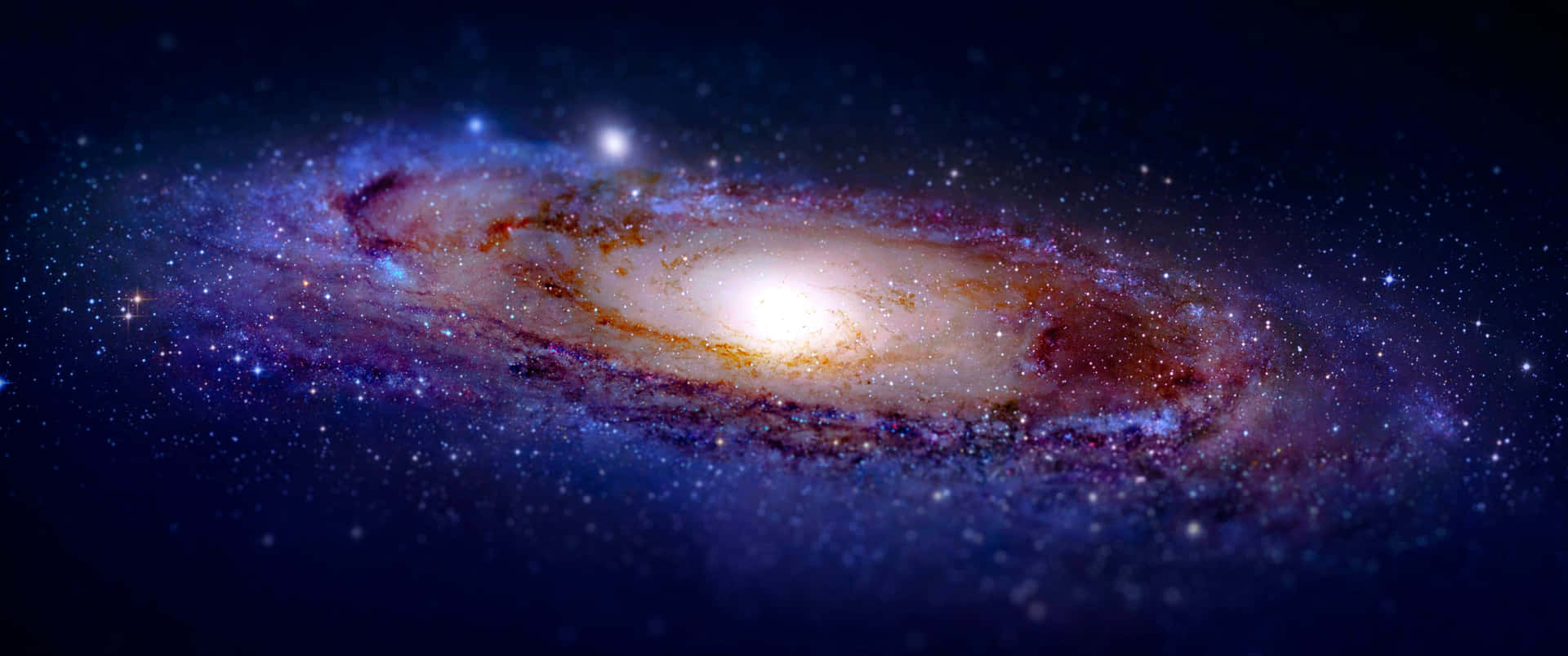 Beautiful 3440x1440 Space Andromeda Galaxy Background