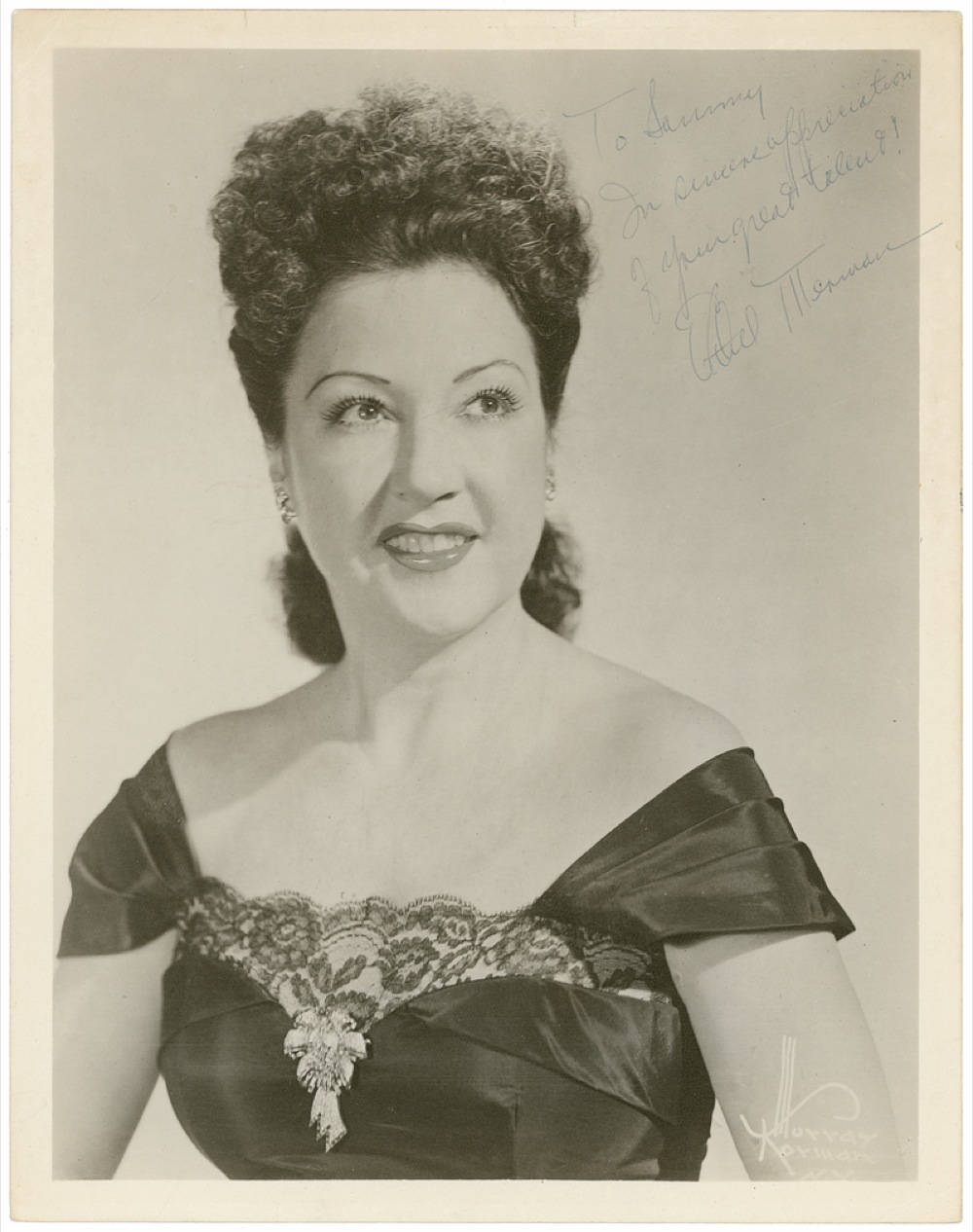 Beautiful Actress Ethel Merman Vintage Portrait