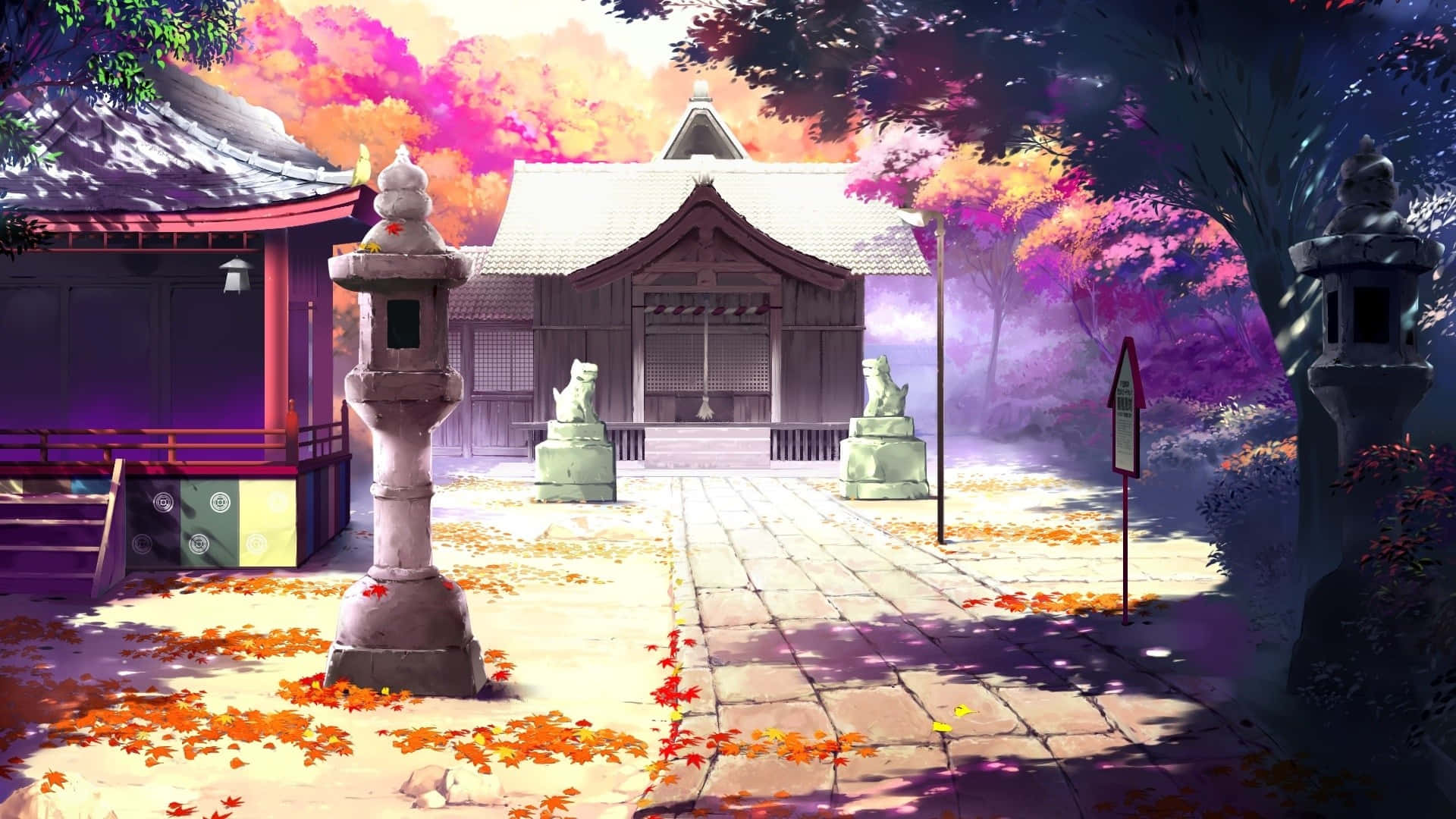 Beautiful Anime Home Scenery Background