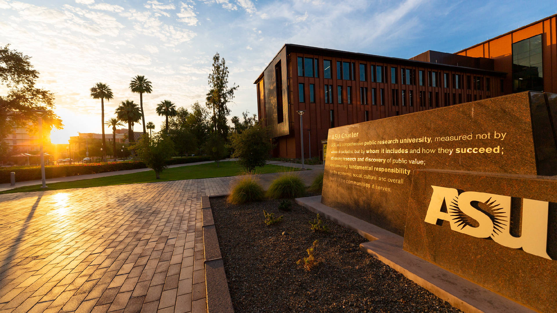 Beautiful Arizona State University Building Background