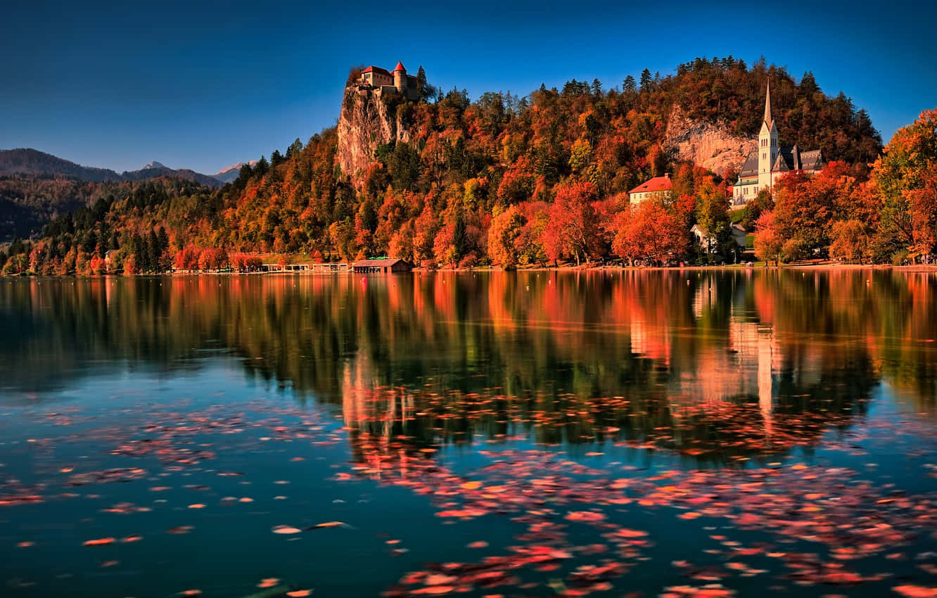 Beautiful Autumn At Lake Bled