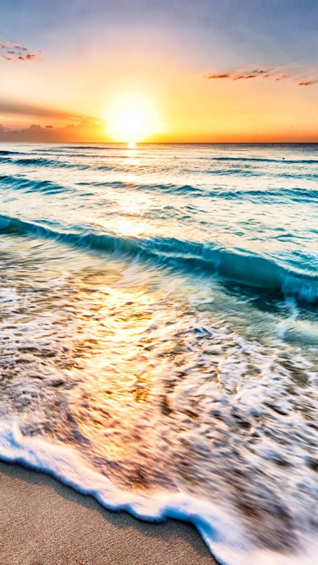 Beautiful Beach Sunset Iphone Background