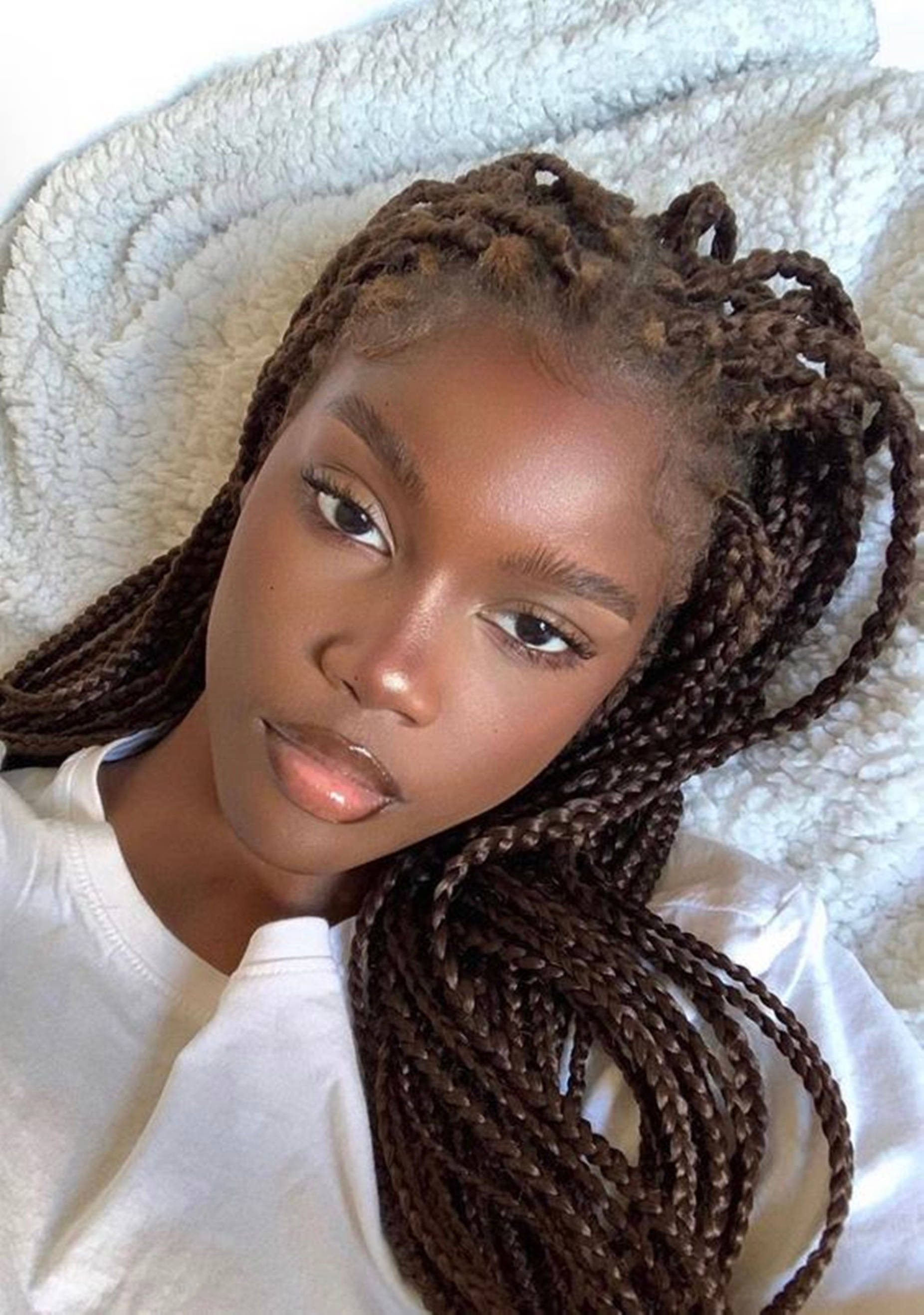 Beautiful Black Woman Box Braids