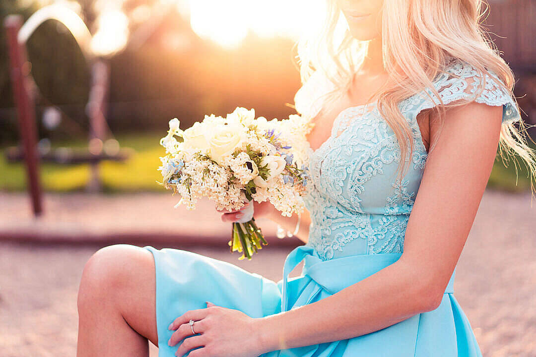 Beautiful Blue Bridesmaid Dress Idea Background