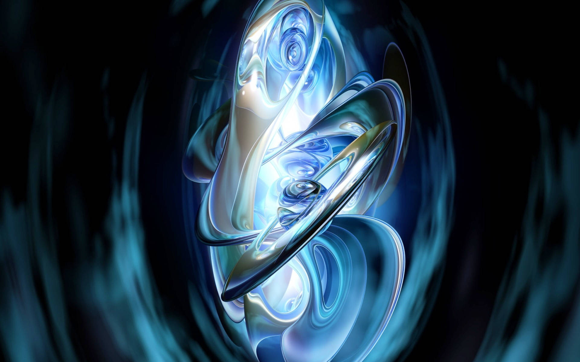 Beautiful Blue Volatile Abstract Art Background