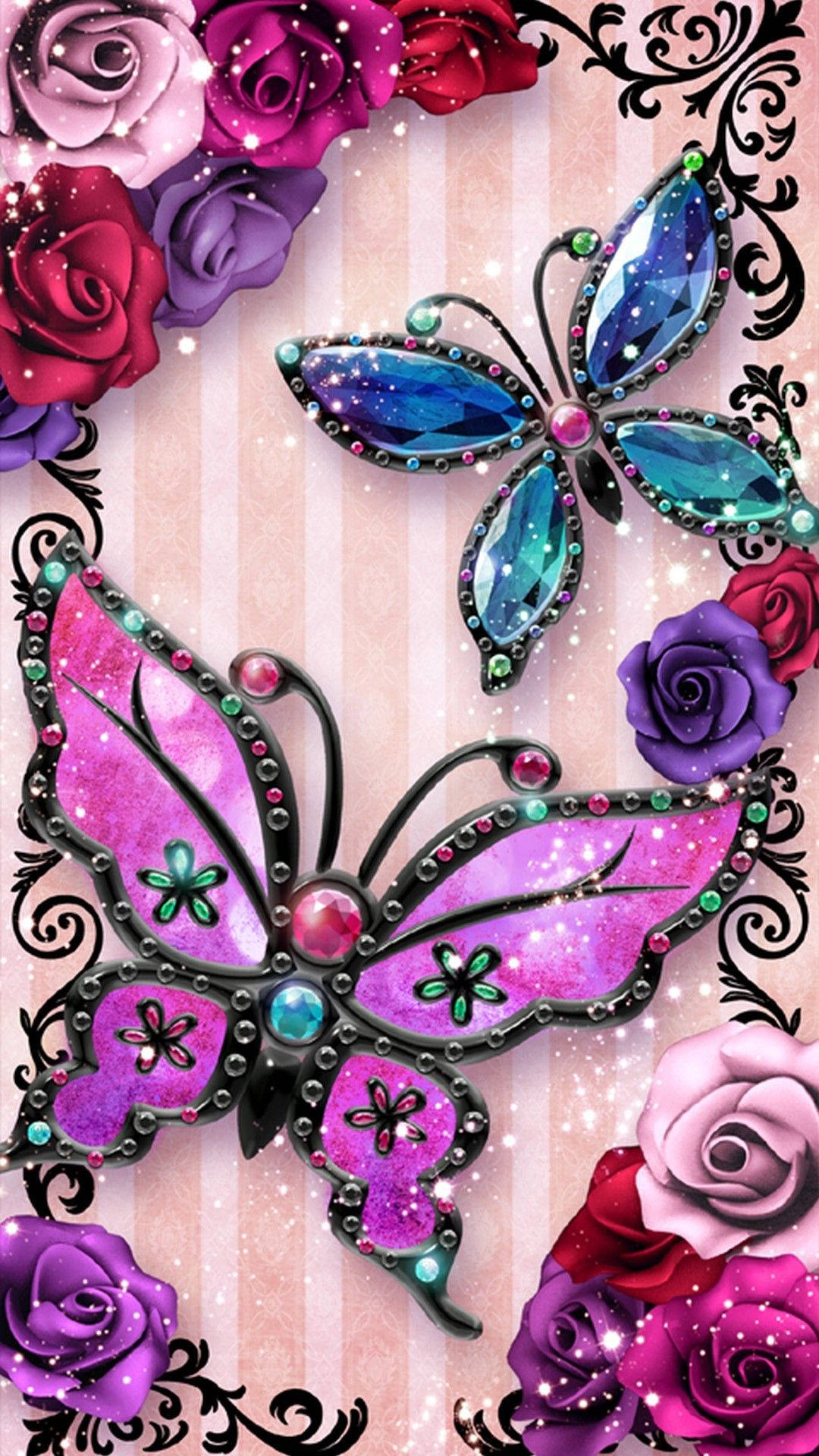 Beautiful Butterfly Iphone Lock Screen Background