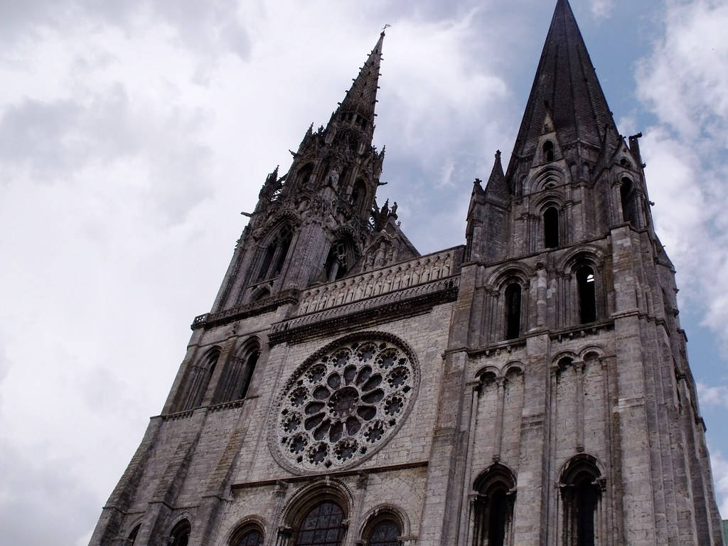 Beautiful Chartres Cathedral Background