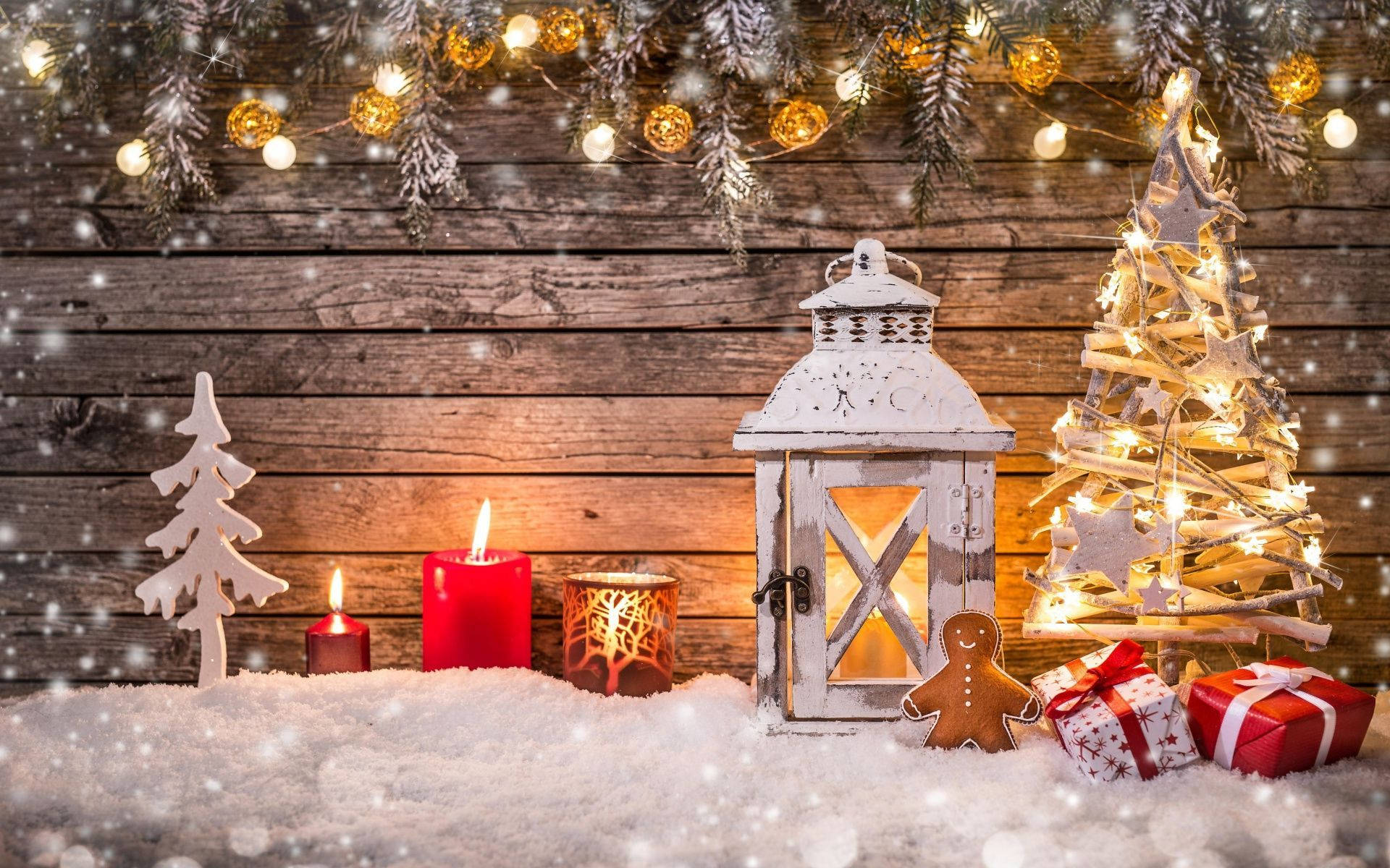 Beautiful Christmas Lantern In White Background