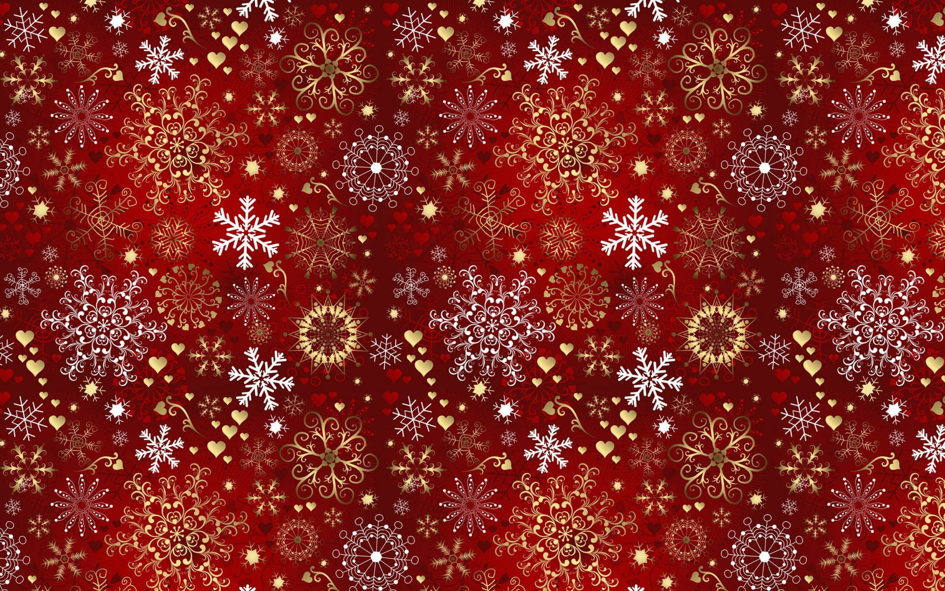 Beautiful Christmas Snowflakes Pattern