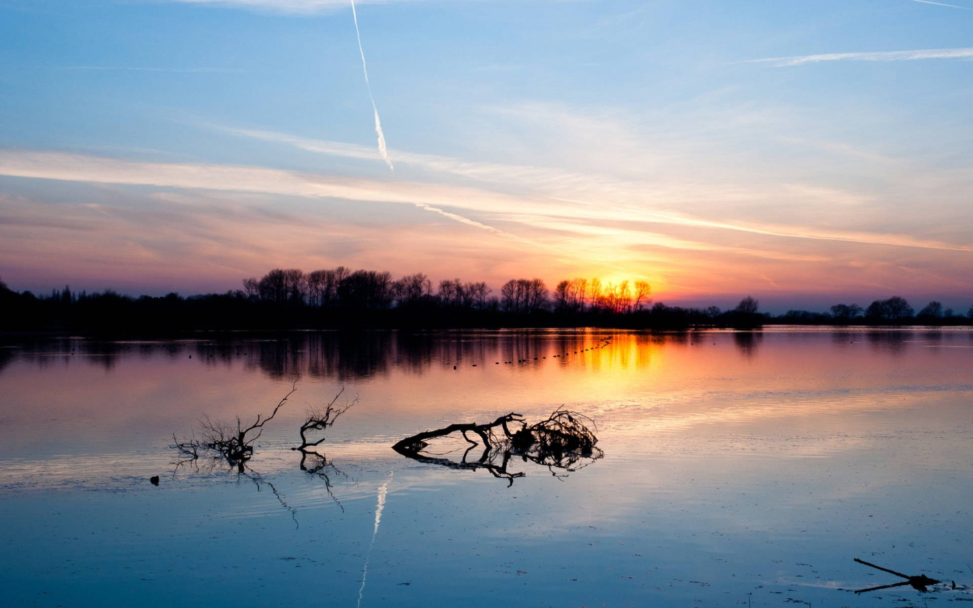 Beautiful Cool Sunset Lake