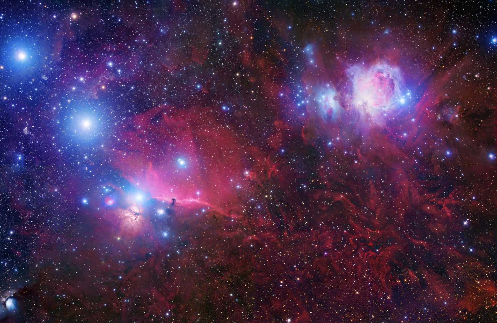 Beautiful Cosmic View Of Galaxy Stars Background