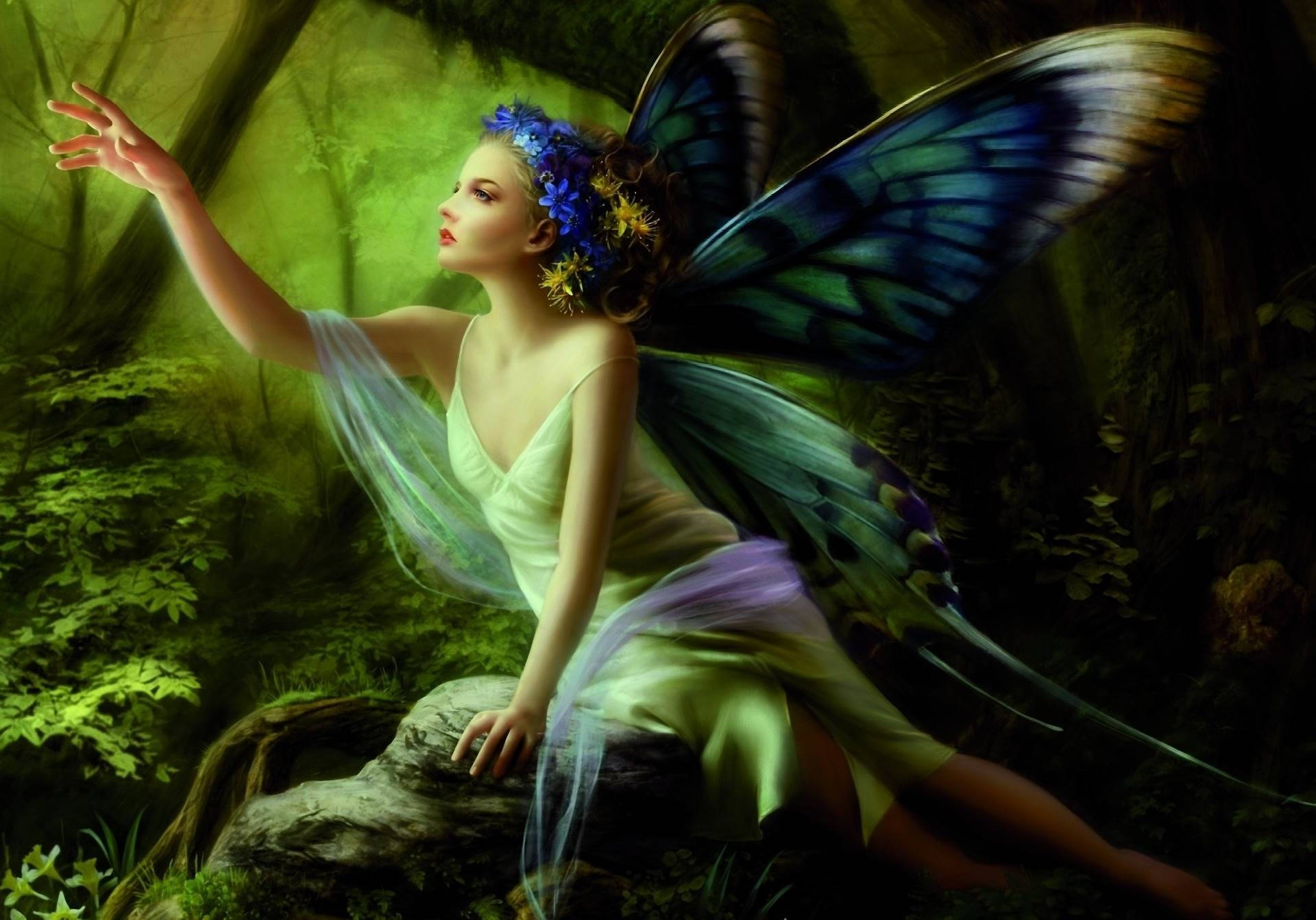 Beautiful Cute Fairy Art Background