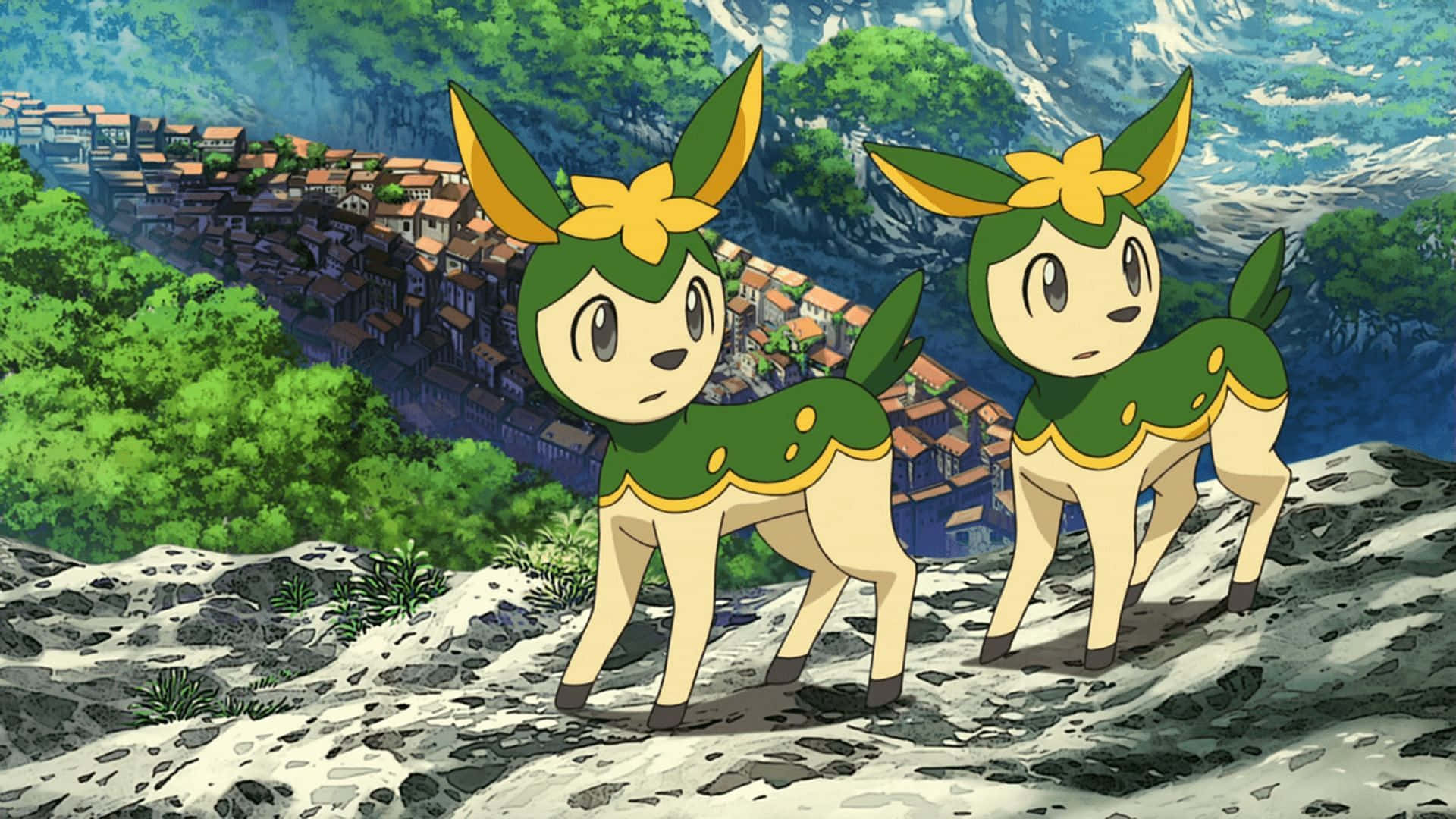 Beautiful Deerling In A Natural Habitat Background