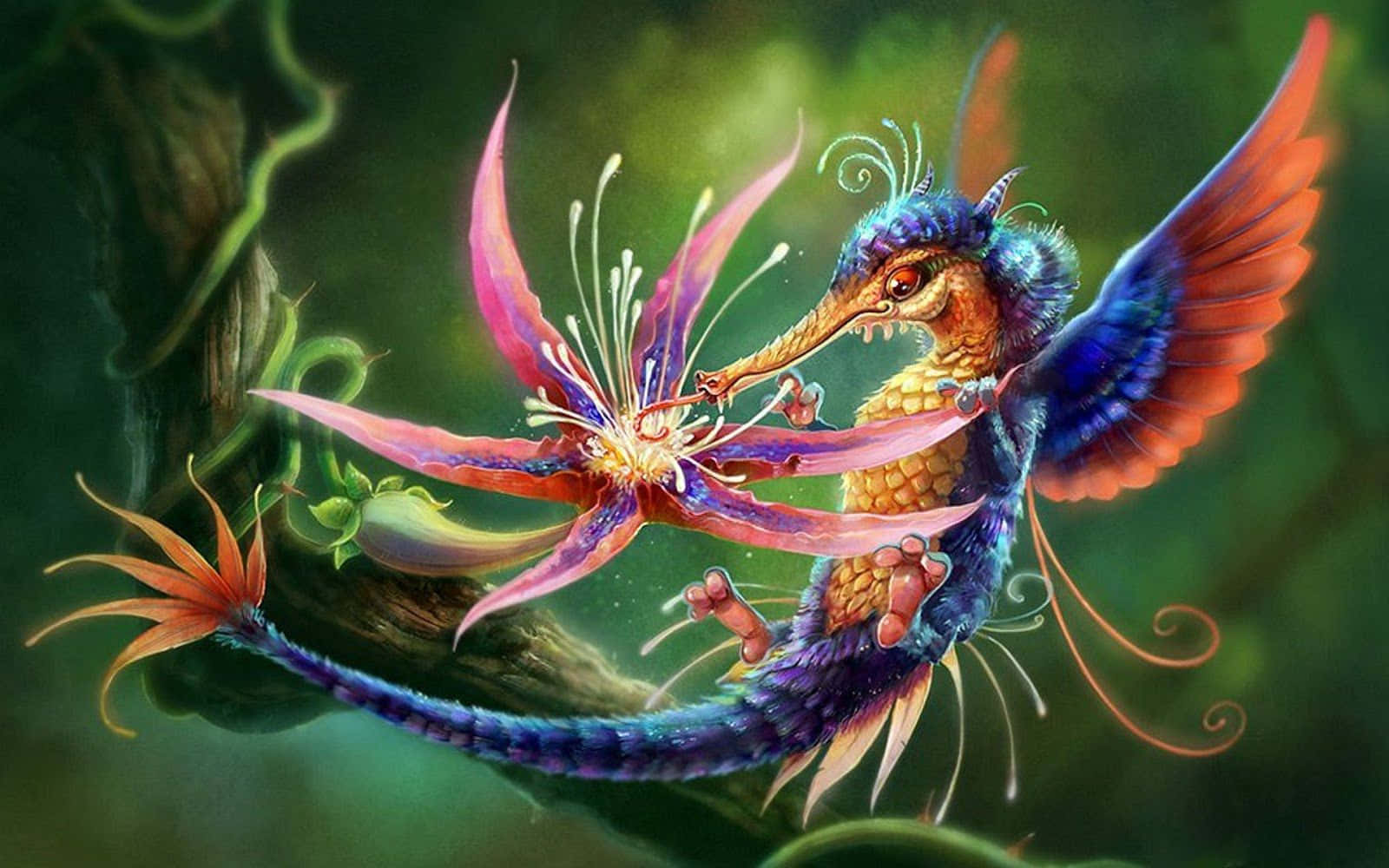 Beautiful Desktop Animal Seahorse Fantasy Background