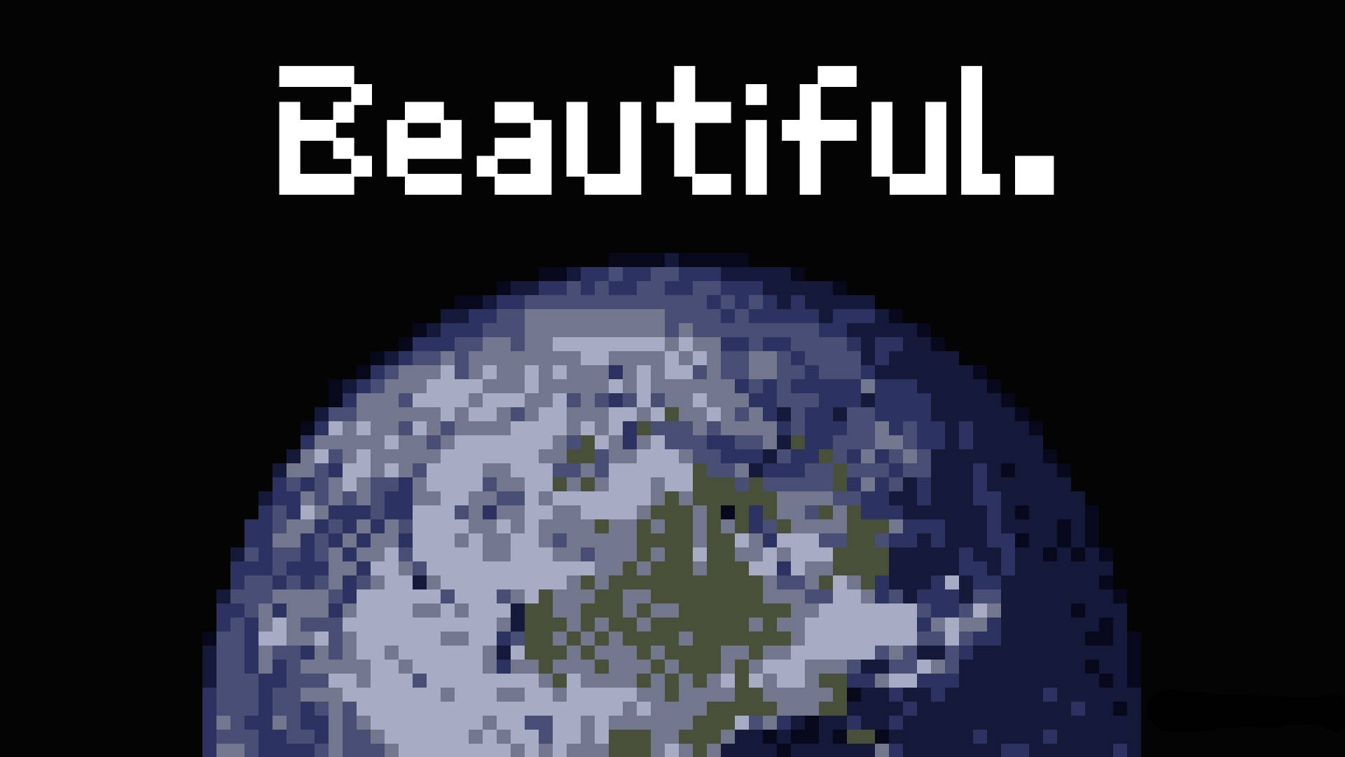 Beautiful Earth Aesthetic Pixel Art Hd Background